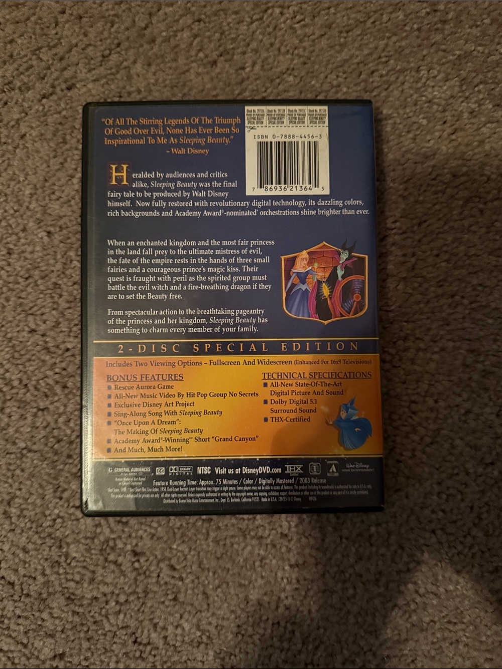 Walt Disney's Sleeping Beauty Special Edition DVD - Picture 2 of 4
